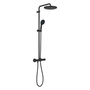 Coloana de dus cu baterie termostatata negru mat Grohe Tempesta 250 - Img 4