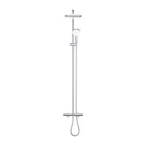 Coloana de dus cu termostat Grohe Tempesta Cube 250 cu finisaj crom lucios - Img 4