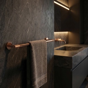 Cuier de baie, bara prosop Rea 6603 Modern Copper - Img 5