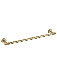 Cuier de baie minimalist Galo Brush Gold 5701 auriu periat