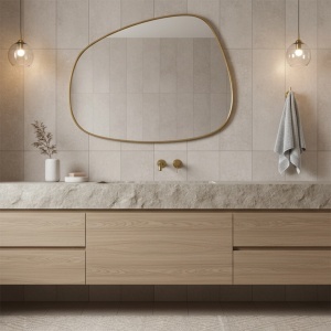 Cuier de baie Rea Tomi Brush Gold 5805 - Img 2