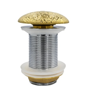 DOP DE ÎNCHIDERE SCURGERE CLICK-CLACK PENTRU LAVOAR SAM-GL-S STRUCTURĂ GOLD 70 MM - Img 3