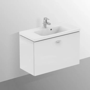 Dulap baza suspendat Ideal Standard Connect Space alb 80 x 38 cm cu un sertar