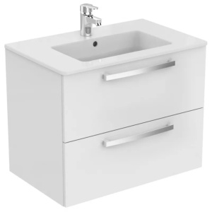 Dulap baza suspendat Ideal Standard Eurovit 2.0 alb 70 cm cu 2 sertare