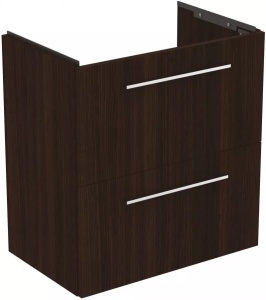 Dulap baza suspendat Ideal Standard i.Life S 60 x 37.5 x 63 cm 2 sertare stejar cafeniu