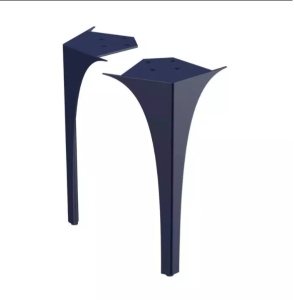 Dulap baza suspendat Oristo Louis 62 x 48 cm 2 sertare bleumarin mat - Img 4