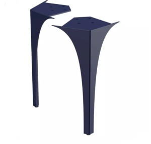 Dulap baza suspendat Oristo Louis bleumarin mat 102 x 48 cm 2 sertare - Img 4