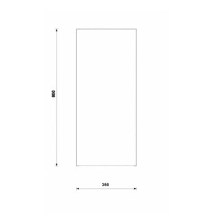 Dulap mediu suspendat Gala Daily 80 x 35 cm 1 usa galet lucios - Img 2