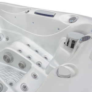 Jacuzzi de gradina alb perlat PRO 530 pentru 3 persoane 210 x 170 x 90 cm - Img 13