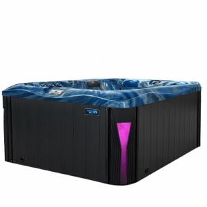 Jacuzzi de gradina cu interior blue wave si exterior antracit PRO 530 pentru 3 persoane 210 x 170 x 90 cm - Img 3