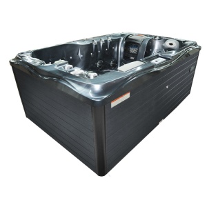 Jacuzzi pentru grădină black wave cu exterior antracit PRO-749 pentru 2 persoane 200 x 135 x 80 cm - Img 6