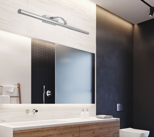 Lampa Led Perete Cu Aspect Modern, REA CROM 9W 70 Cm APP366-1W, Finisaj Crom - Img 2