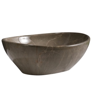 Lavoar ceramic oval cu montaj pe blat Lumo Beige Gloss 33 x 45 cm - Img 10