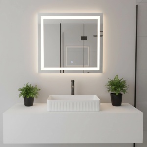 Lavoar de Blat Rea Fiorella , Aspect Modern, Culoare Alb - Img 7