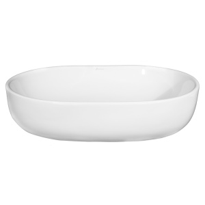 Lavoar pe blat Fluminia, Odera, oval, 60 x 41.5 cm, alb - Img 3