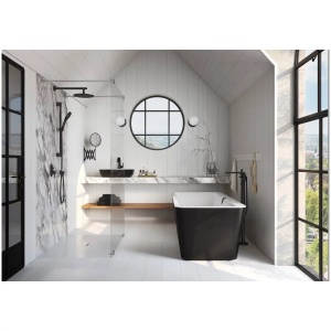Lavoar pe blat Villeroy&Boch Artis Coal Black dreptunghiular negru - alb 58 cm - Img 4
