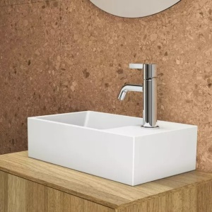 Lavoar suspendat Ideal Standard Atelier Extra alb lucios 45 cm cu orificiu baterie si preaplin dreapta - Img 7