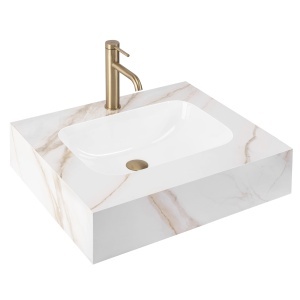 Lavoar suspendat REA Aresa Grey Gold 60