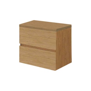 Mobilier suspendat pentru lavoar Fluminia Genova 60 x 46 cm rovere naturale - Img 3