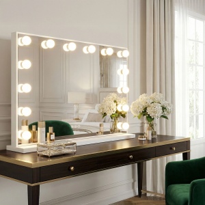 Oglinda cu LED Hollywood White 80x60 cm - Img 2
