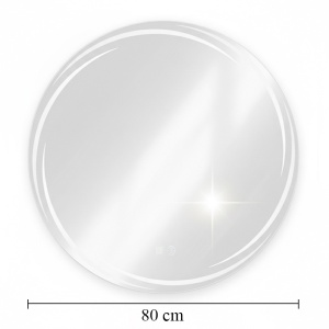 Oglinda de baie cu LED in 3 culori si dezaburire Diana 80 cm - Img 19