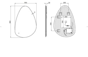 Oglinda LED 60×80 – Anti-aburire, 1750 lm, Montată pe Perete - Img 2