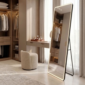 Oglindă LED Classico Black 60x170 cm - Img 6