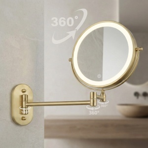 Oglindă LED Glow Brush Gold - Img 4