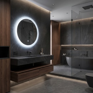 Oglinda rotunda de baie cu LED YH-BL-1 60 cm - Img 3