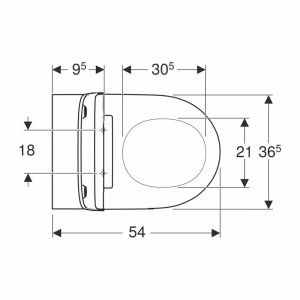 Pachet vas wc suspendat Geberit One TurboFlush si rezervor wc cu cadru incastrat Geberit Duofix Sigma UP320 - Img 8