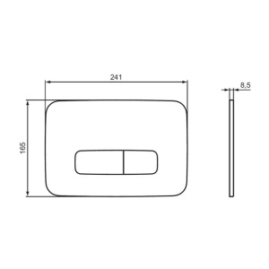 Pachet vas wc suspendat Rea Carlo, capac softclose, rezervor incastrat Ideal Standard Ideal Standard ProSys si clapeta Ideal Standard ProSys auriu - Img 9