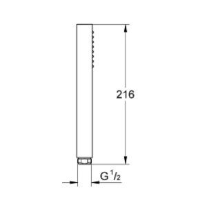 Para de dus Grohe Euphoria Cube crom lucios cu 1 tip de jet cu limitator debit - Img 4