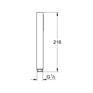 Para de dus Grohe Euphoria Cube crom lucios cu 1 tip de jet - Img 4