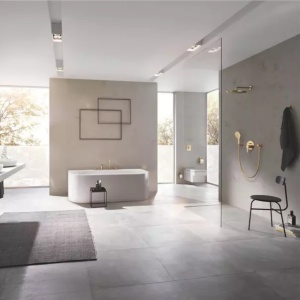 Para de dus Grohe Rainshower SmartActive 3 functii auriu lucios Cool Sunrise - Img 5