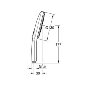 Para de dus Grohe Rainshower SmartActive 3 functii auriu periat Cool Sunrise - Img 9