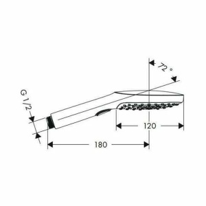 Para de dus Hansgrohe Raindance Select E120 crom - alb 3 functii - Img 3