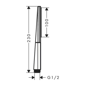 Para de dus Hansgrohe Rainfinity 100 negru mat 1 tip de jet - Img 2