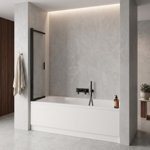Paravan de cada glisant Rea Dario Black 80 cm - Img 5