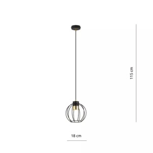 Pendul Emibig Ajax 1 negru/auriu - Img 5
