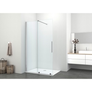 Perete de dus culisant walk in Veldman Lea crom 80 x 195 cm sticla 8 mm - Img 13
