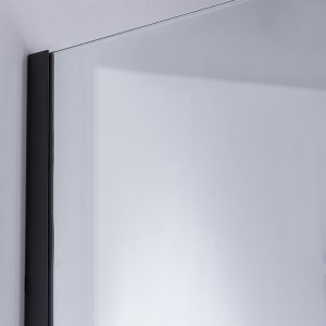 Perete de dus Walk-in SH07C, Dimensiune 90cm, Sticla securizata 8mm, Culoare Negru - Img 7