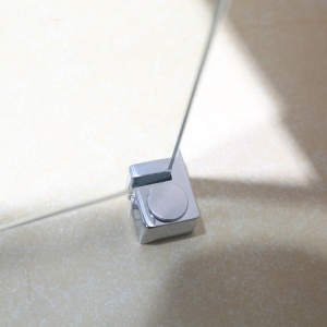 Perete de dus Walk-in SH07D, Dimensiune 100cm, Sticla securizata 8mm, Culoare Crom - Img 7