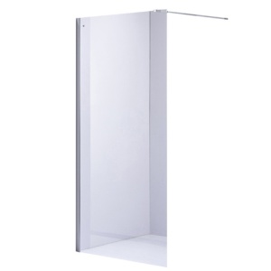 Perete de dus Walk-In WIF , Dimensiune 150cm, Sticla securizata 8mm, Culoare Crom - Img 1