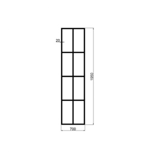 Perete dus Walk-In, PRO MONTREAL, Sticla securizata 8 mm, Dimensiuni la alegere, Black - Img 8