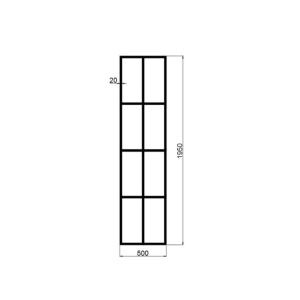 Perete dus Walk-In, PRO MONTREAL, Sticla securizata 8 mm, Dimensiuni la alegere, Black - Img 13