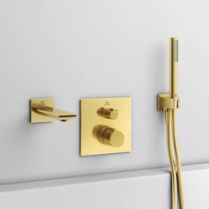 Pipa cada Ideal Standard Atelier Conca auriu periat 18 cm - Img 6