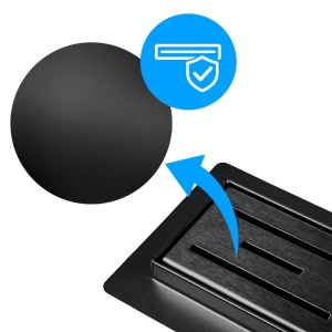 Rigola de duș liniară cu sifon fix și randament ridicat Classic DL01 80 cm – Negru - Img 7