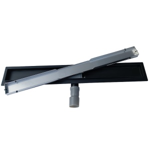 Rigola de dus liniara cu sifon fix si randament ridicat Glass DL01 90 cm – negru - Img 15