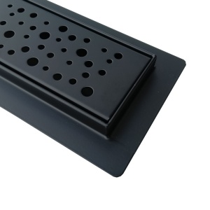 Rigola de duș liniară cu sifon fix și randament ridicat Wave DL01 70 cm – negru - Img 17