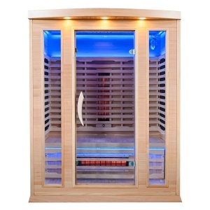 Sauna cu infrarosu MO-A3R LUX, pentru 3 persoane 150 x x105 x 190 cm - Img 3